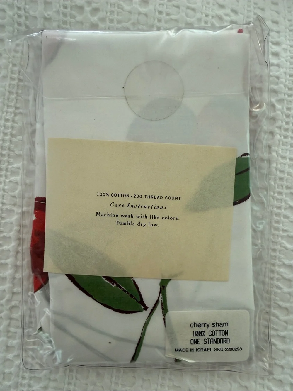 POTTERY BARN 🍒 Cherry 🍒 Twin Duvet Cover & Standard Pillow Sham Set